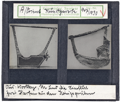 Vorschaubild Harfen aus vorderasiatischen Königsgräbern Diasammlung
